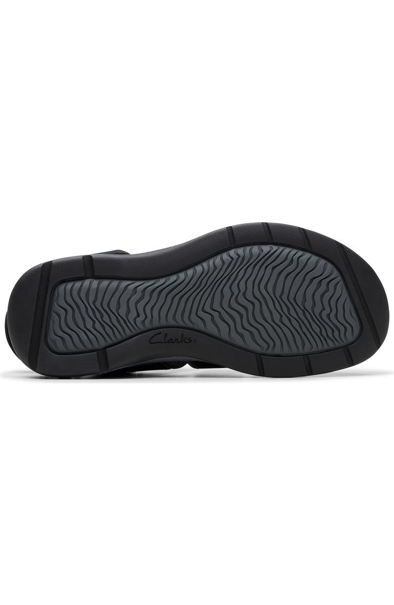 Clarks<sup>®</sup> Saltway Cove Fisherman Sandal, Alternate, color, Black Leather