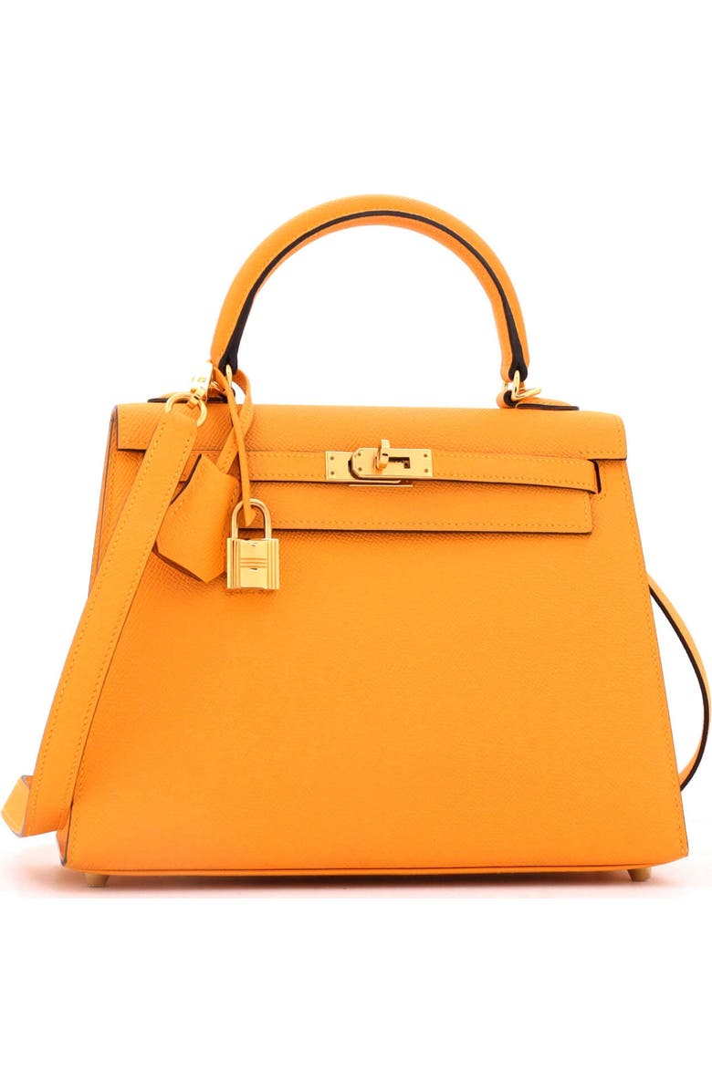 Pre-Owned Hermes Kelly Handbag Yellow Epsom with Gold Hardware 25, Alternate, color, Jaune D'or