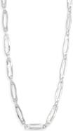 Karine Sultan Hammered Oval Link Necklace