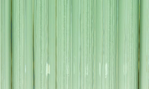 Lyngby Porcelaen 10-inch Fluted Vase In Green