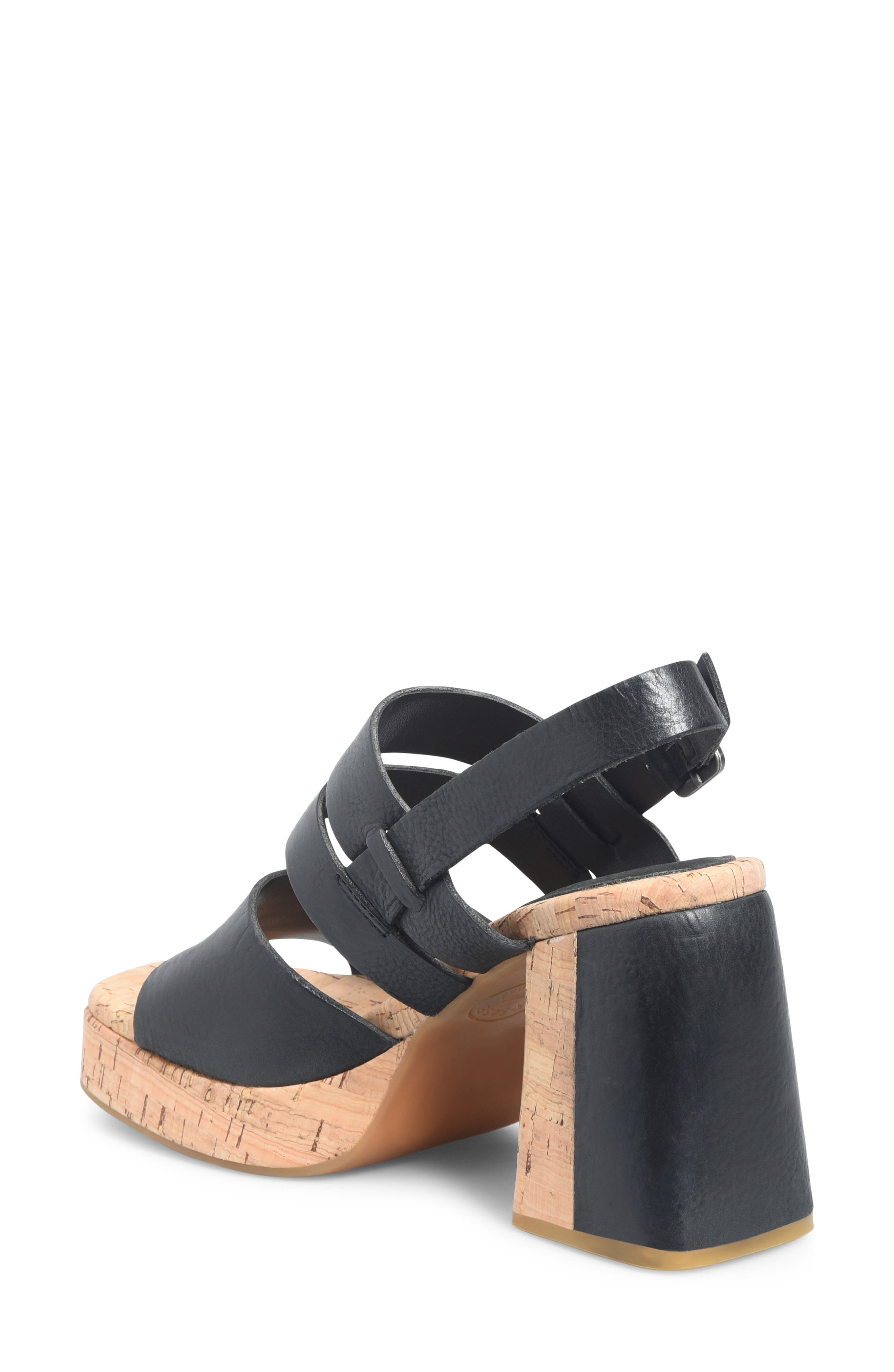 Kork-Ease<sup>®</sup> Maxi Sandal, Alternate, color, Black Leather