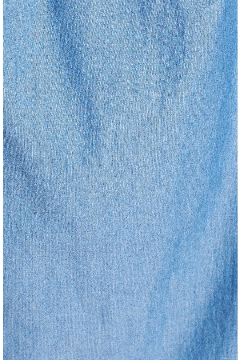 'Calita' Embroidered Dress, Alternate, color, CHAMBRAY/ IVORY