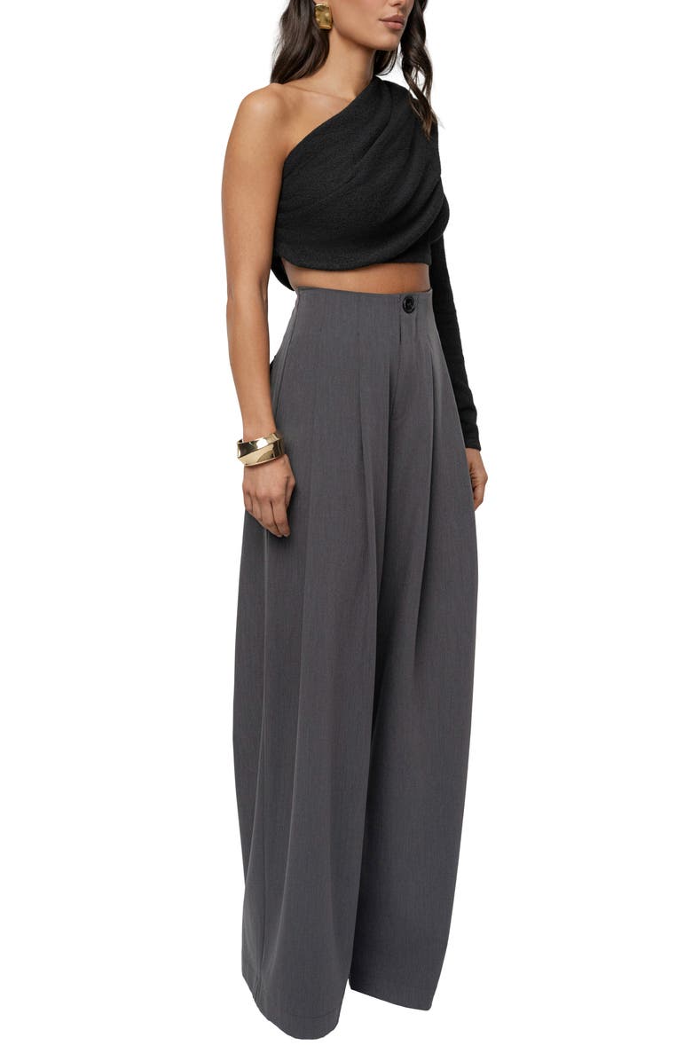 JLUXLABEL Capsule One-Shoulder Crop Sweater, Alternate, color, 