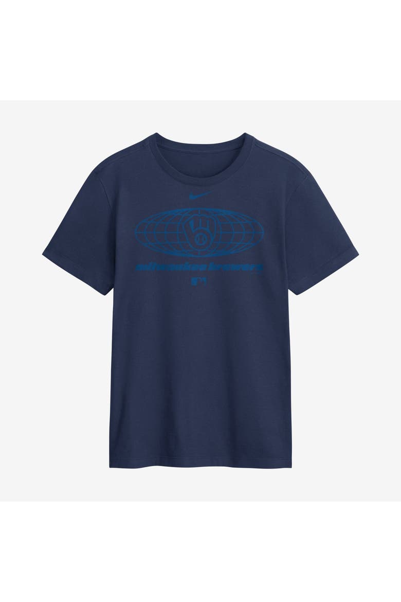 Men's Nike Navy Milwaukee Brewers Tonal Club T-Shirt, Main, color, Navy