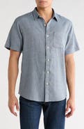 Lucky Brand San Gabriel Short Sleeve Cotton Button-Up Shirt