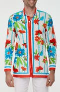 RANEES Floral Button-Up Resort Shirt