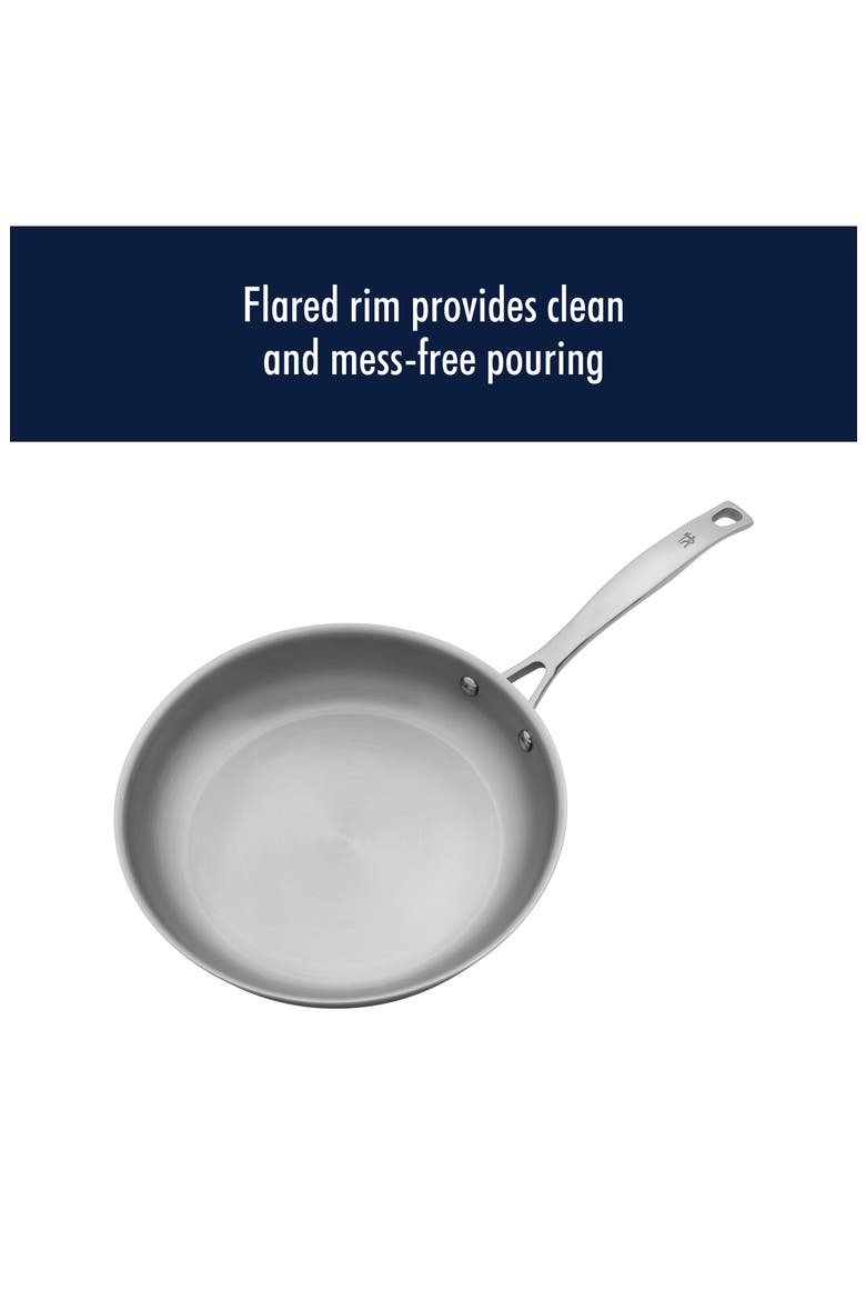 Clad H3 Two-Piece Stainless Steel Frying Pan Set, Alternate, color, SILVER