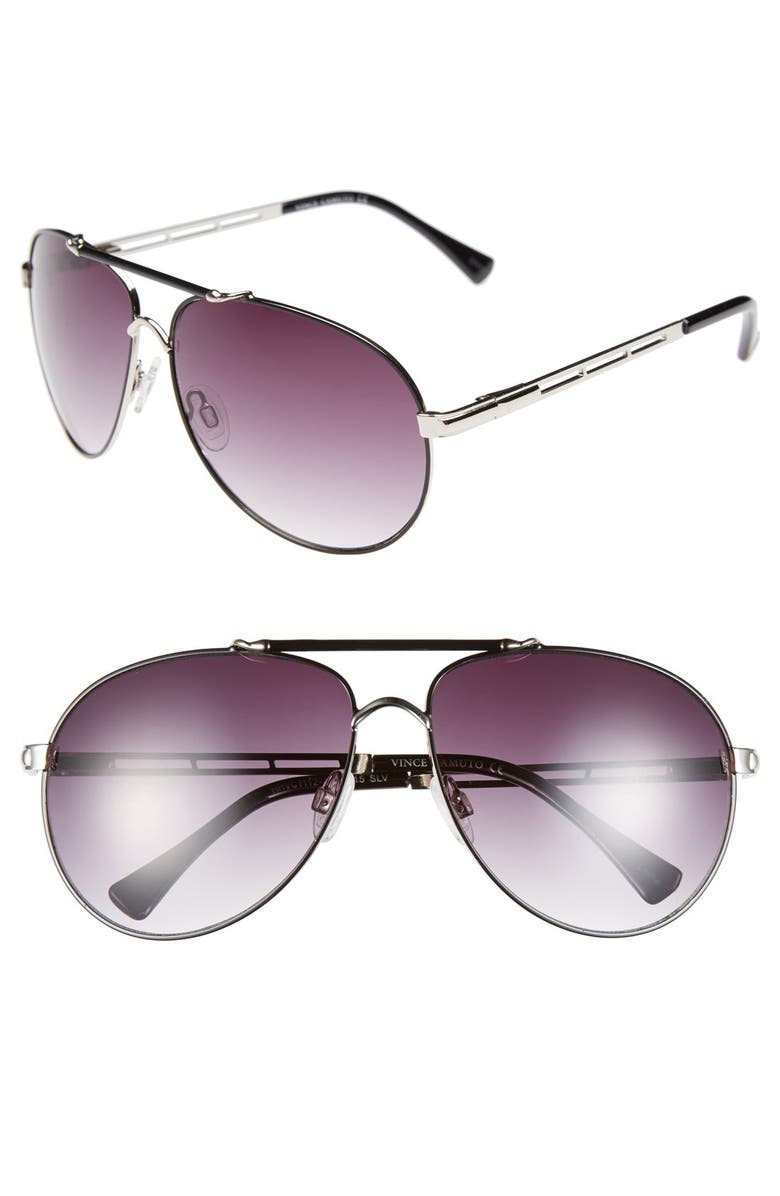 Vince Camuto 60mm Aviator Sunglasses, Main, color, 