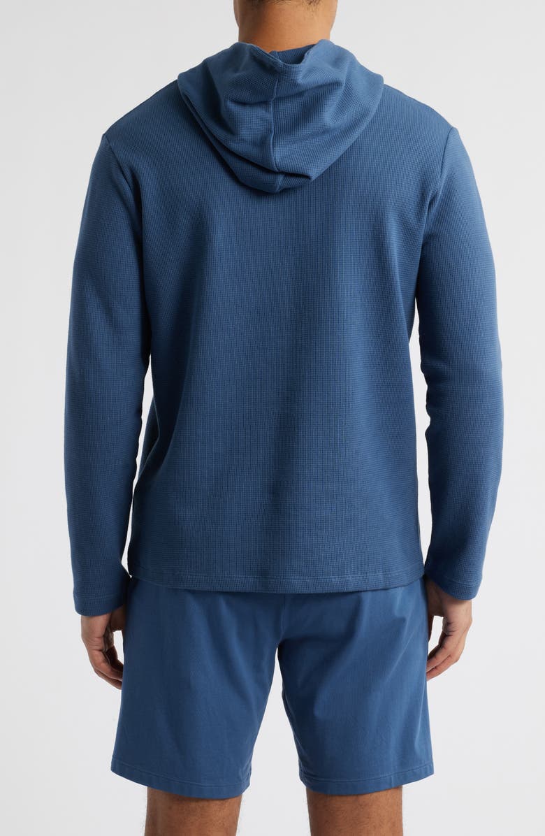 BOSS Waffle Lounge Hoodie, Alternate, color, Medium Blue