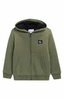 Kids' Faux Fur Lined Full Zip Hoodie