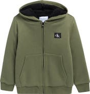 Calvin Klein Kids' Faux Fur Lined Full Zip Hoodie