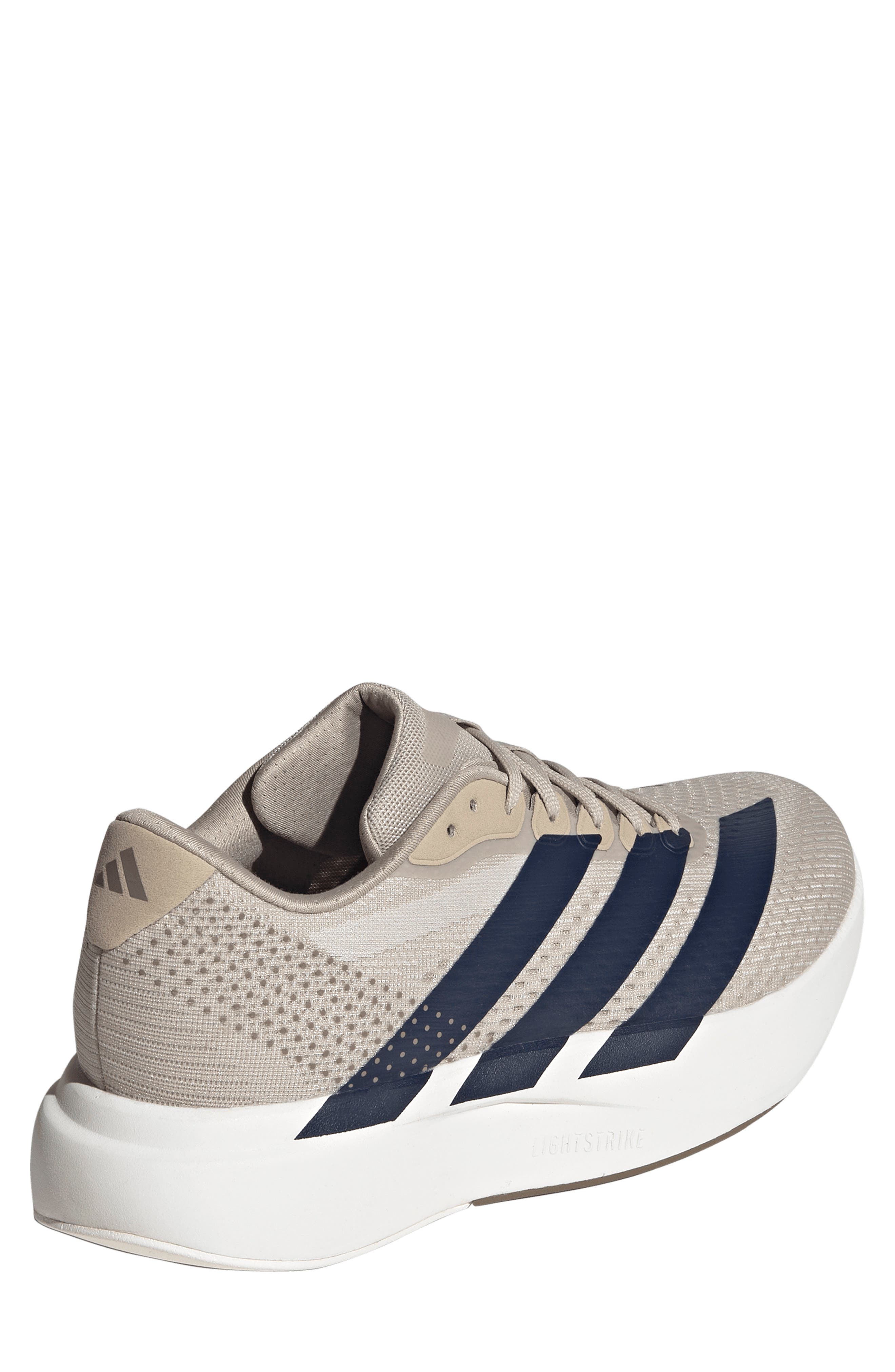 Adizero Pacer Sneaker, Alternate, color, KHAKI / NIGHT INDIGO/ WHITE