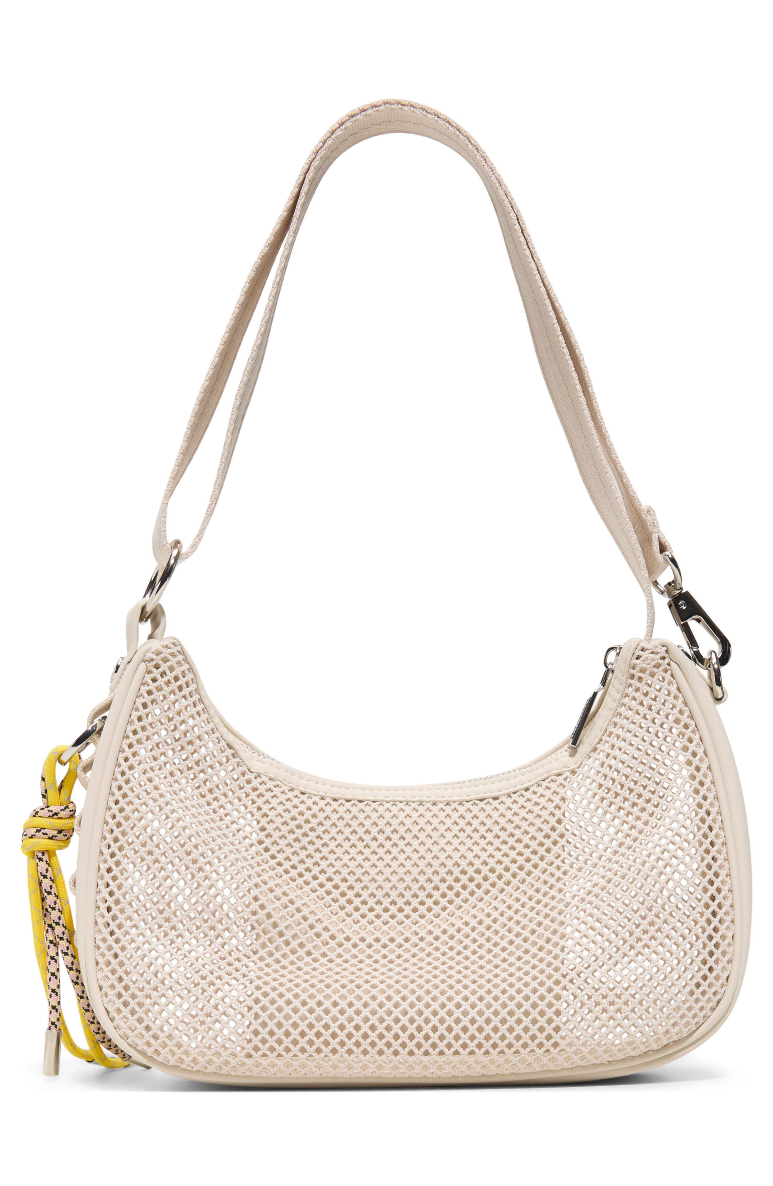 Loop Back Mesh Convertible Crossbody Bag, Alternate, color, OPEN NATURAL