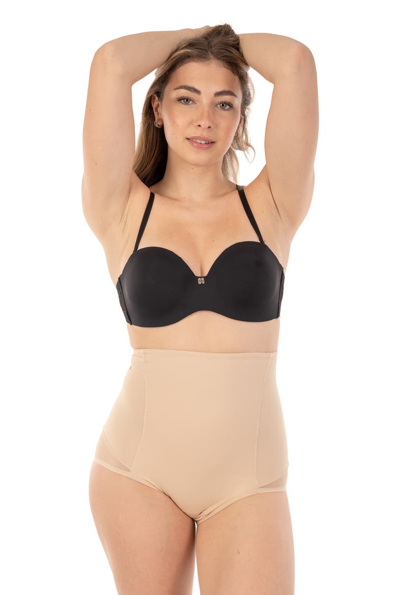 Targeted Front Panel High Waist Shaper, Alternate, color, NUDE