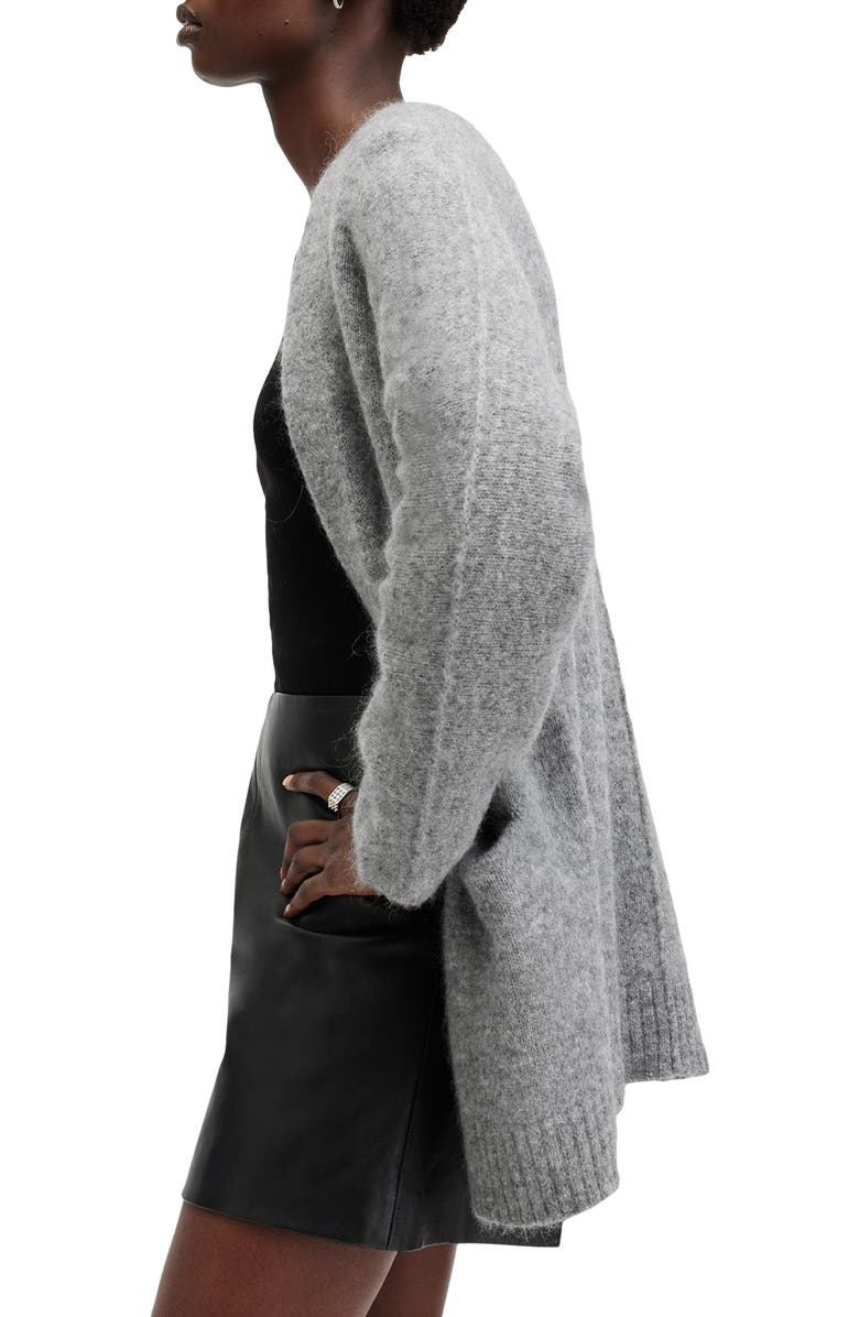 AllSaints Zoe Wool & Mohair Blend Cardigan, Alternate, color, 