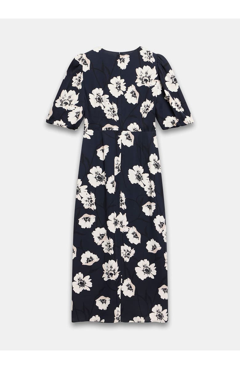 MINT VELVET Garden-Print Midi Dress, Alternate, color, Navy