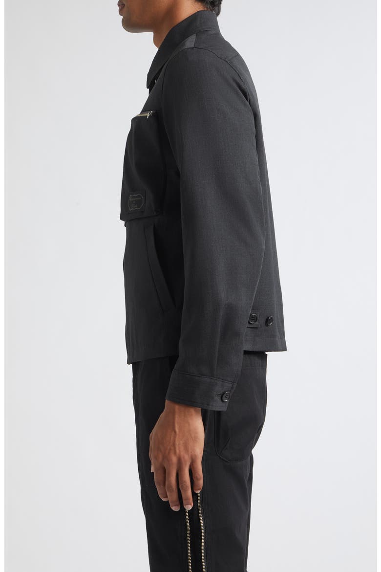 Logo Patch Jacket, Alternate, color, CHARCOAL
