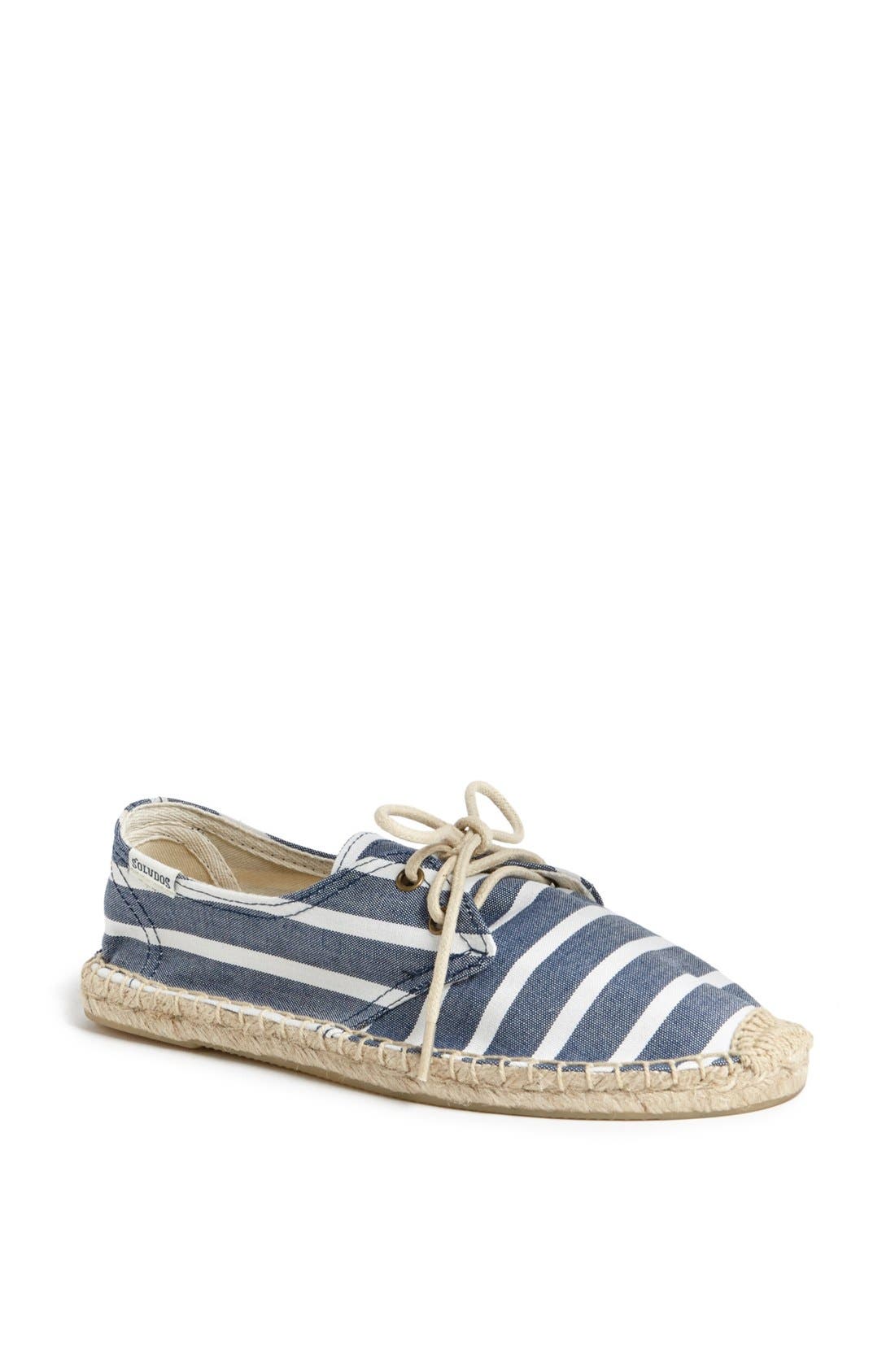 'Derby - Classic Stripe' Espadrille Sneaker, Main, color, LIGH NAVY/ WHITE