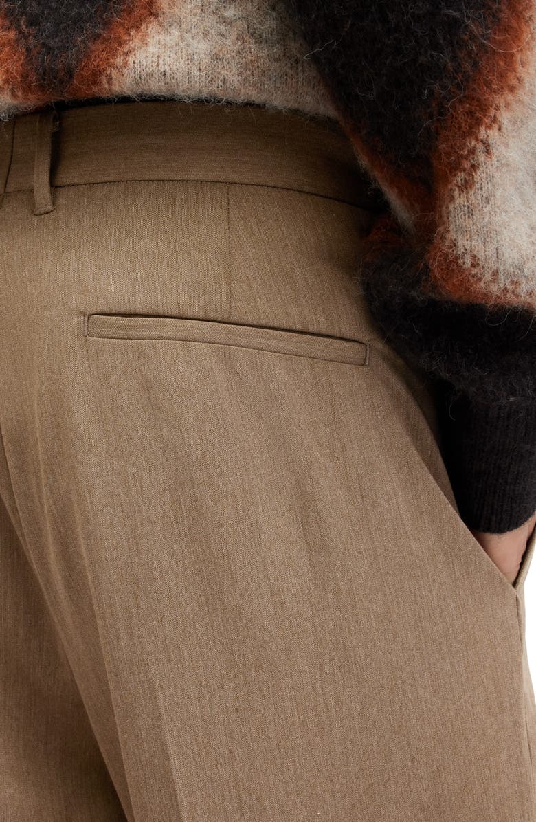 AllSaints Santee Pleated Front Pants, Alternate, color, Military Green
