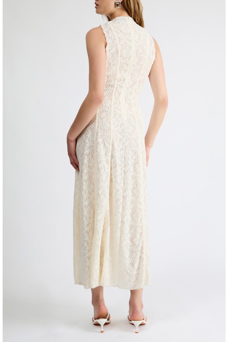 Heidi Stretch Lace Sleeveless Maxi Dress, Alternate, color, WHITE