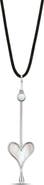 Roseate Love Wand Mother-of-Pearl Pendant Necklace
