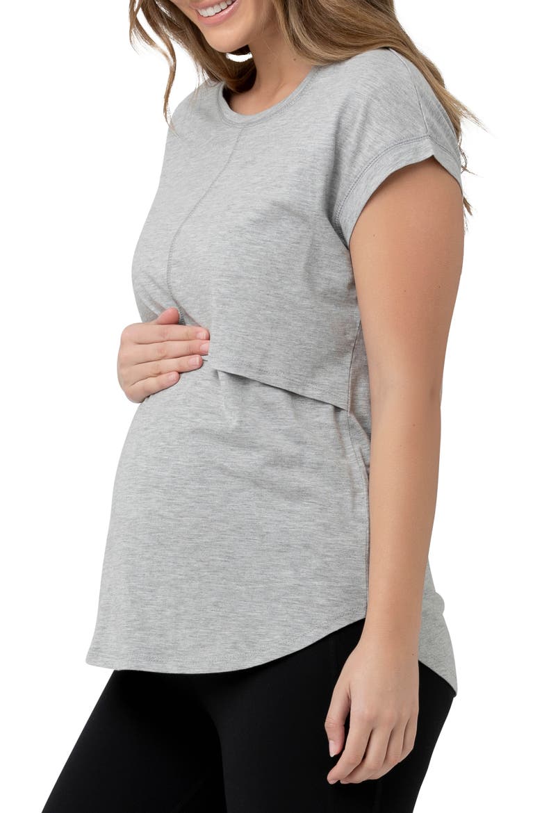 Richie Nursing Shirt, Alternate, color, GREY MARLE