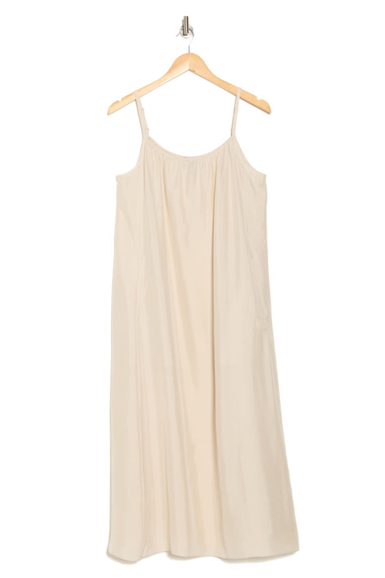 Cami Silk Maxi Dress, Alternate, color, ALMOND