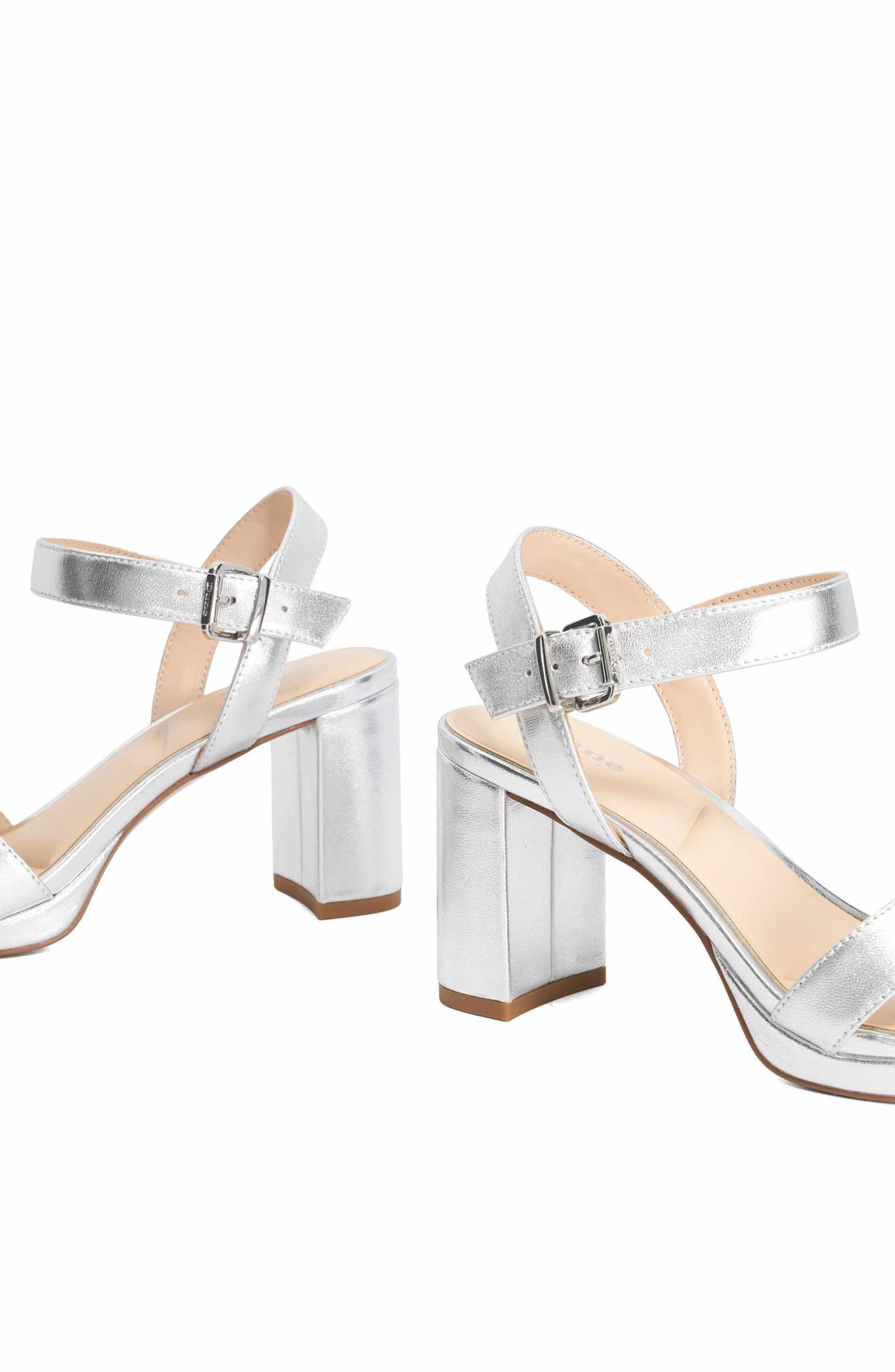 Manifesting Platform Sandal, Alternate, color, SILVER