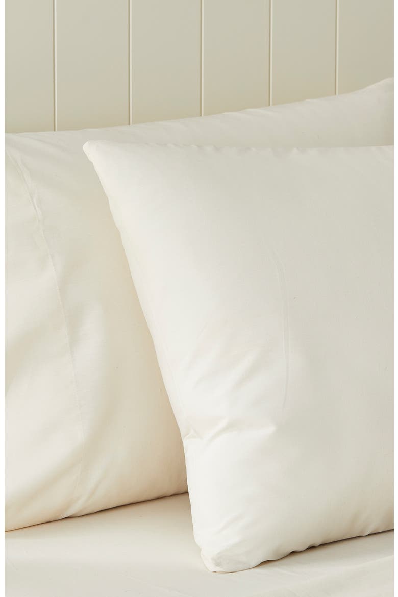 Porto Cotton Percale Sheet Set, Alternate, color, BIRCH