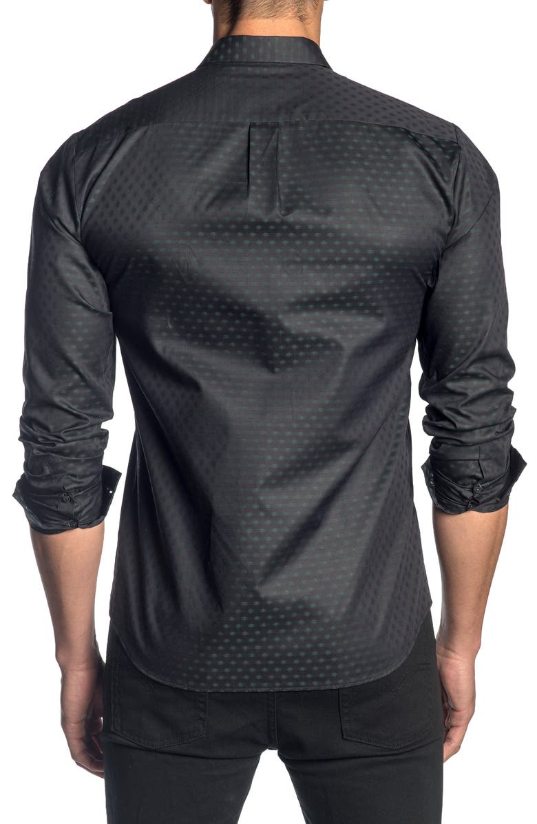 Jared Lang Slim Fit Print Button-Up Sport Shirt, Alternate, color,