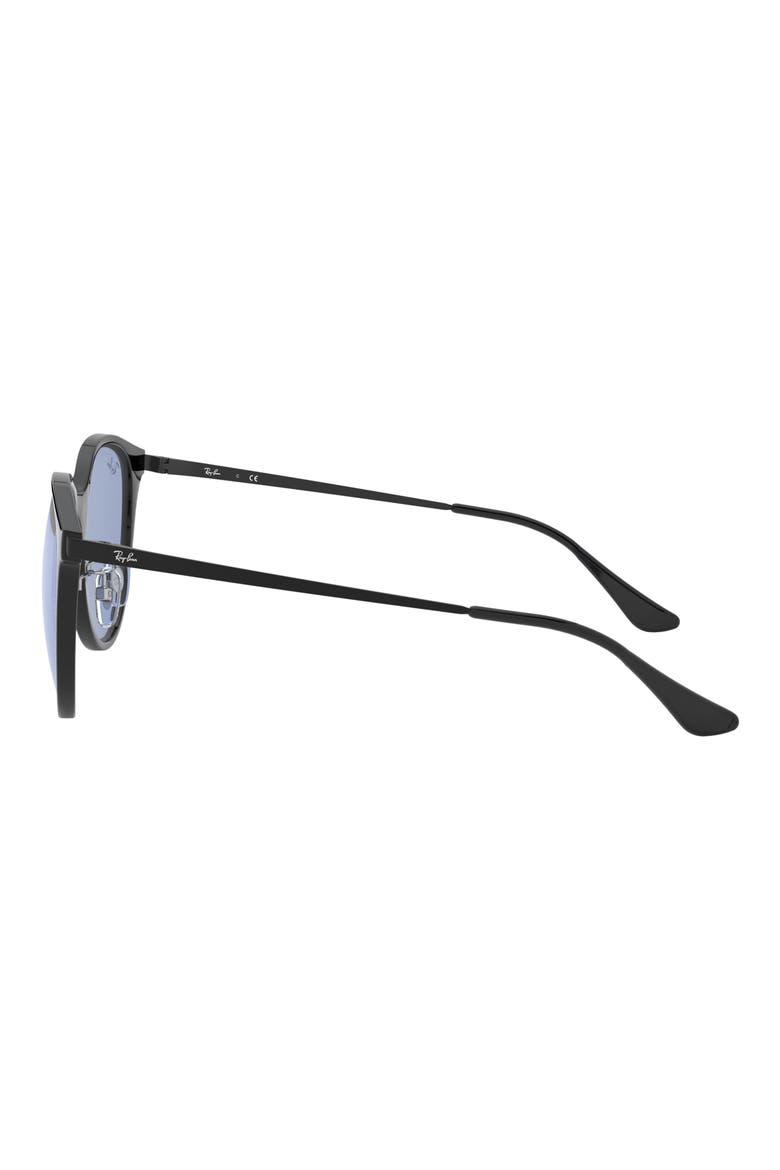 55mm Square Sunglasses, Alternate, color, BLACK / BLUE