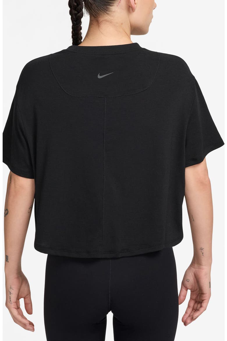 One Relaxed Dri-FIT Crop Top, Alternate, color, 010 010 BLACK/CLEAR