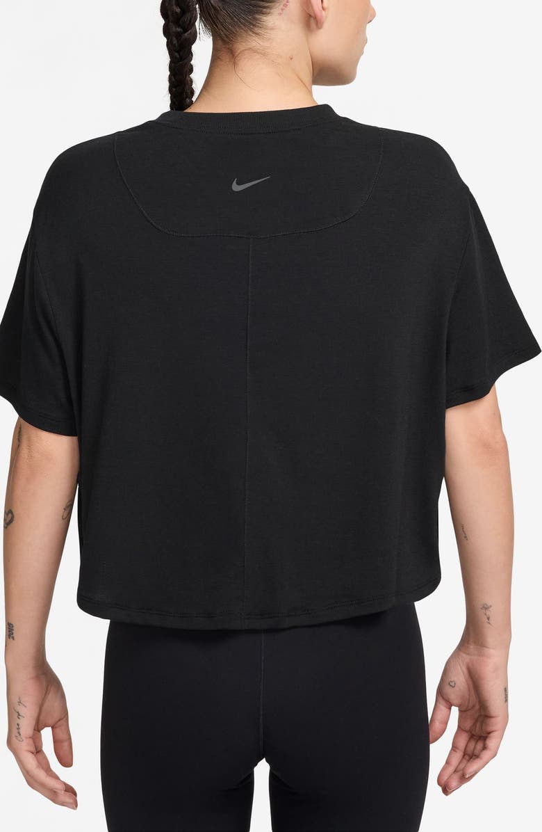 Nike One Relaxed Dri-FIT Crop Top, Alternate, color, 010 010 Black/Clear