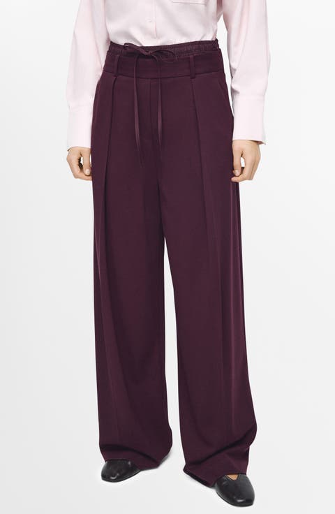 Double Waist High Rise Straight Leg Pants