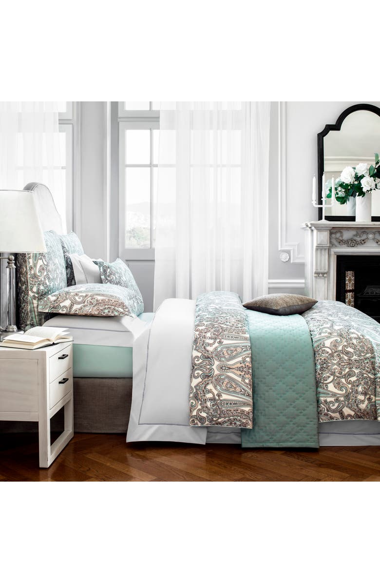 Togas Mistik Bedcover, Alternate, color, Blue-Green