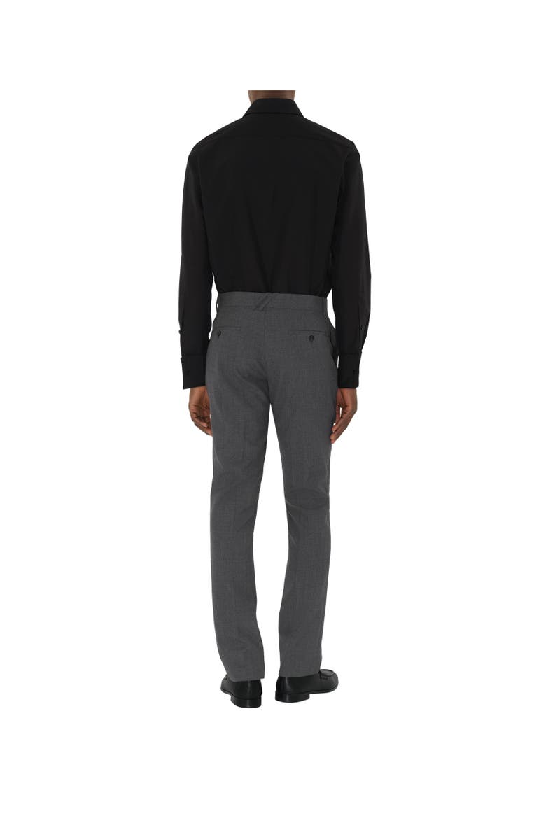 Burberry Wool Tailored Trousers, Alternate, color, Rock Grey