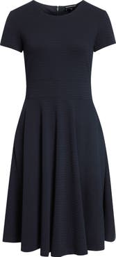 Emporio Armani Short Sleeve A-Line Dress
