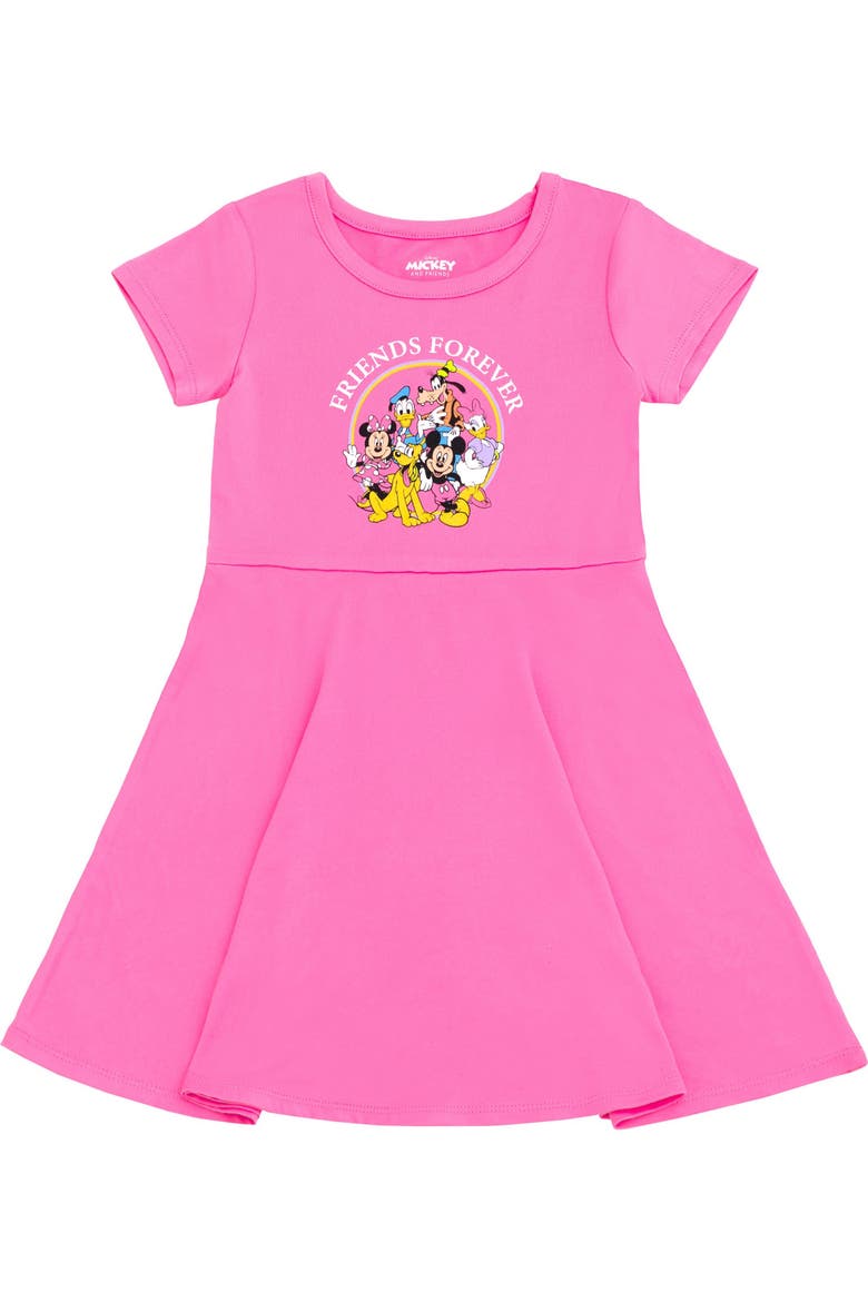 Mickey Mouse & Friends 2-Pack Skater Dresses, Alternate, color, Light Blue Pink