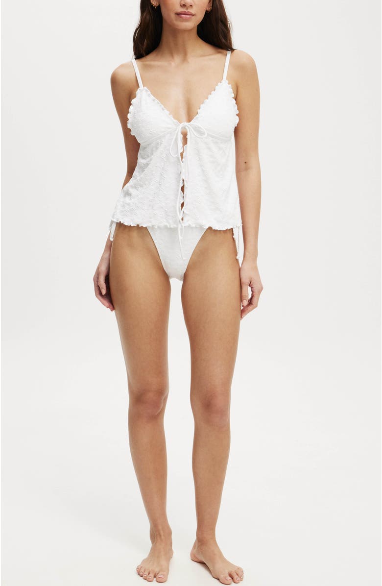 COTTON ON BODY Bow Front Tankini Top, Alternate, color, 