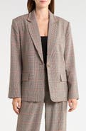 Sam Edelman Rhinestone-Trim Oversized Blazer