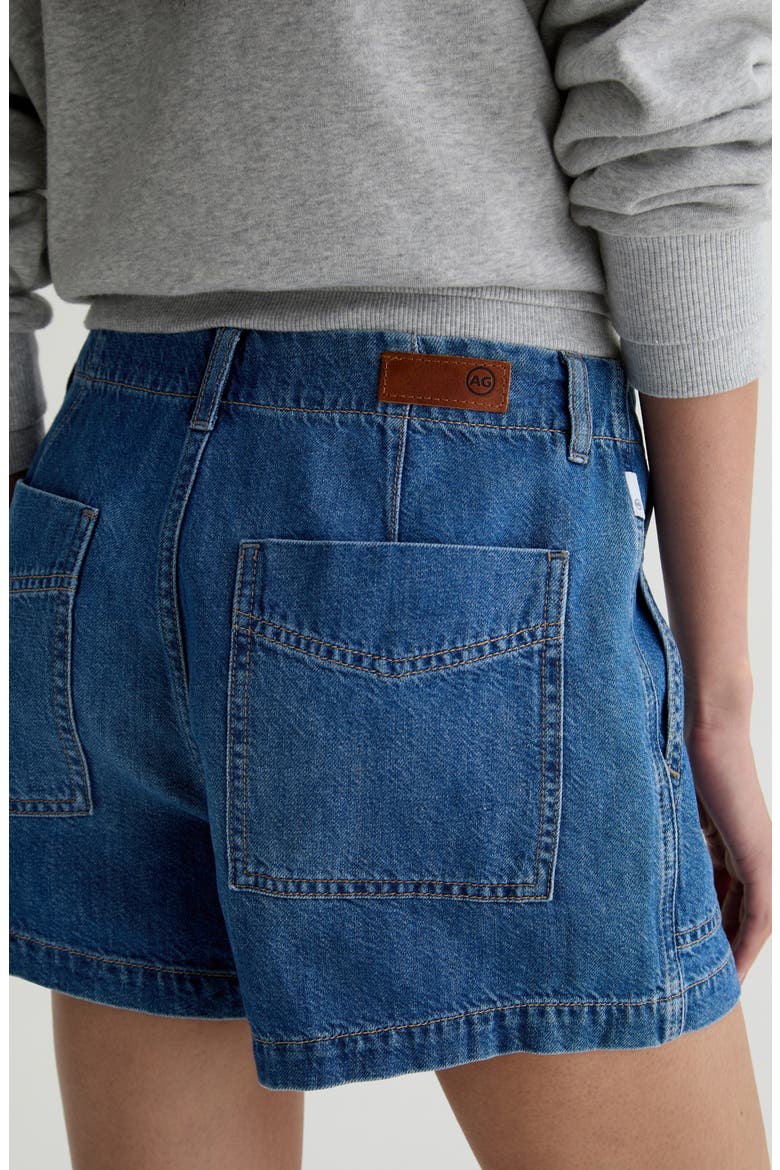 Analeigh High Waist Workwear Denim Shorts, Alternate, color, GOLD MOUNTAIN