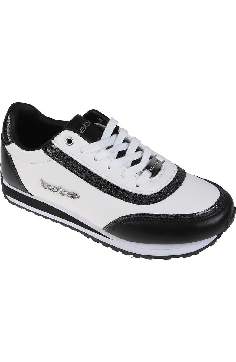 bebe Mixed Media Jogger Sneaker, Main, color,