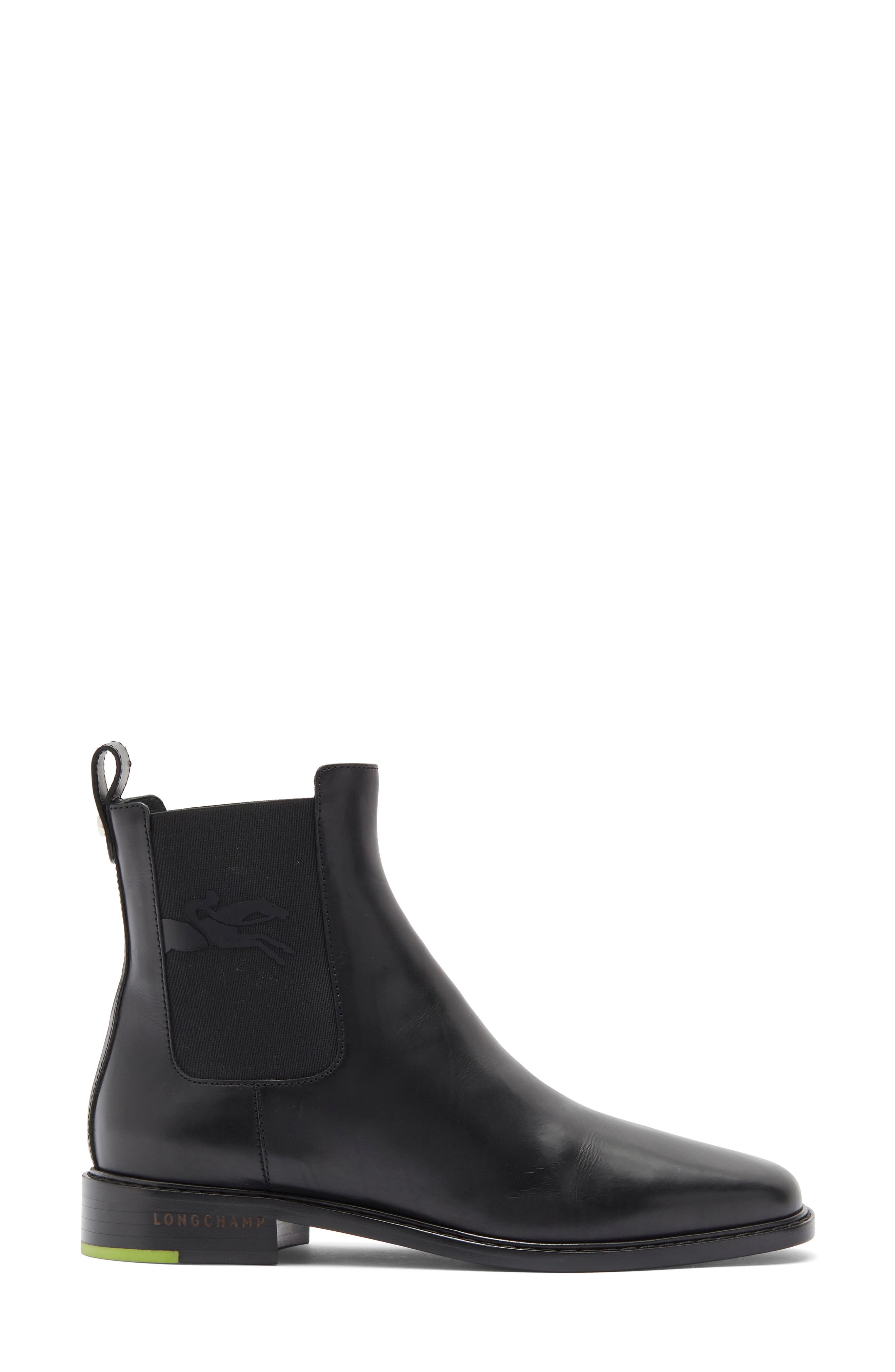 Longchamp Chelsea Boot, Alternate, color, Black