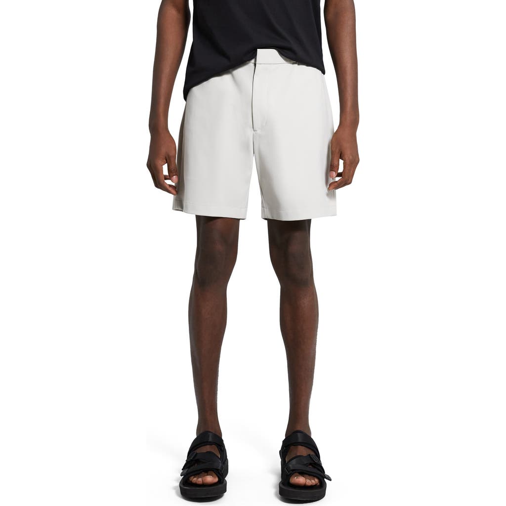 Theory Curtis Slim Fit Internal Drawstring Shorts In Fog