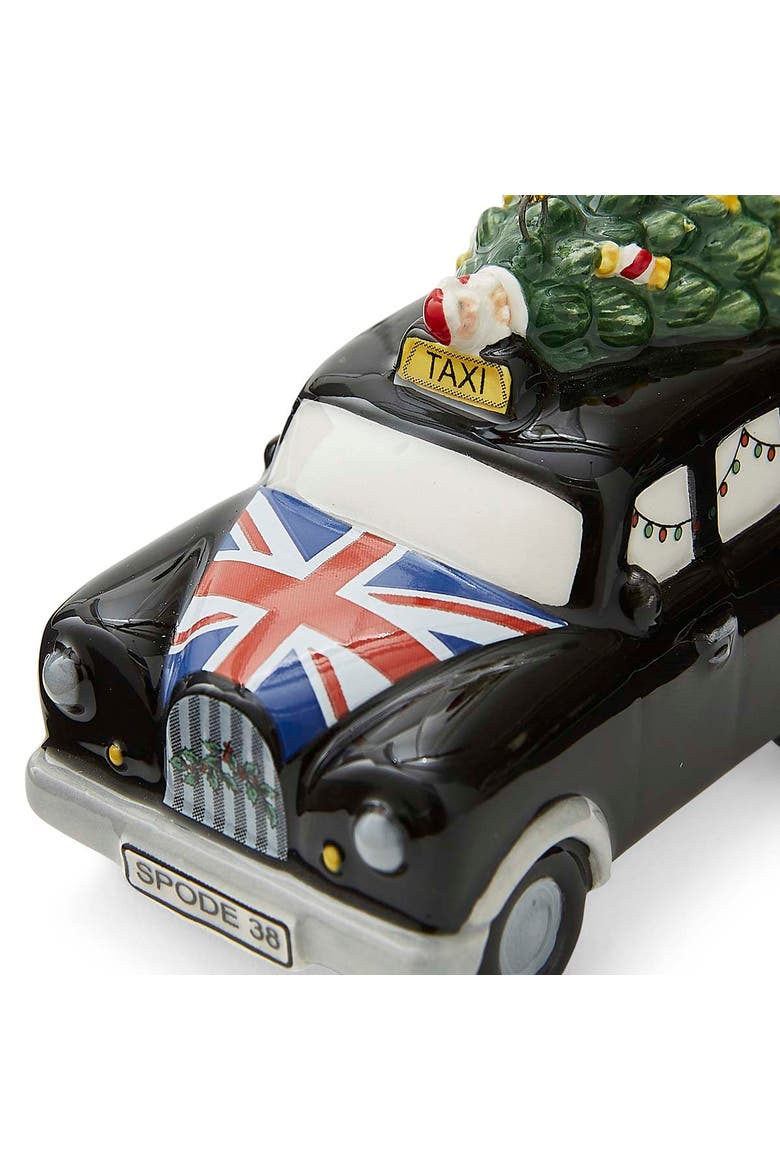 Christmas Tree British Taxi Ornament, Alternate, color, Multi