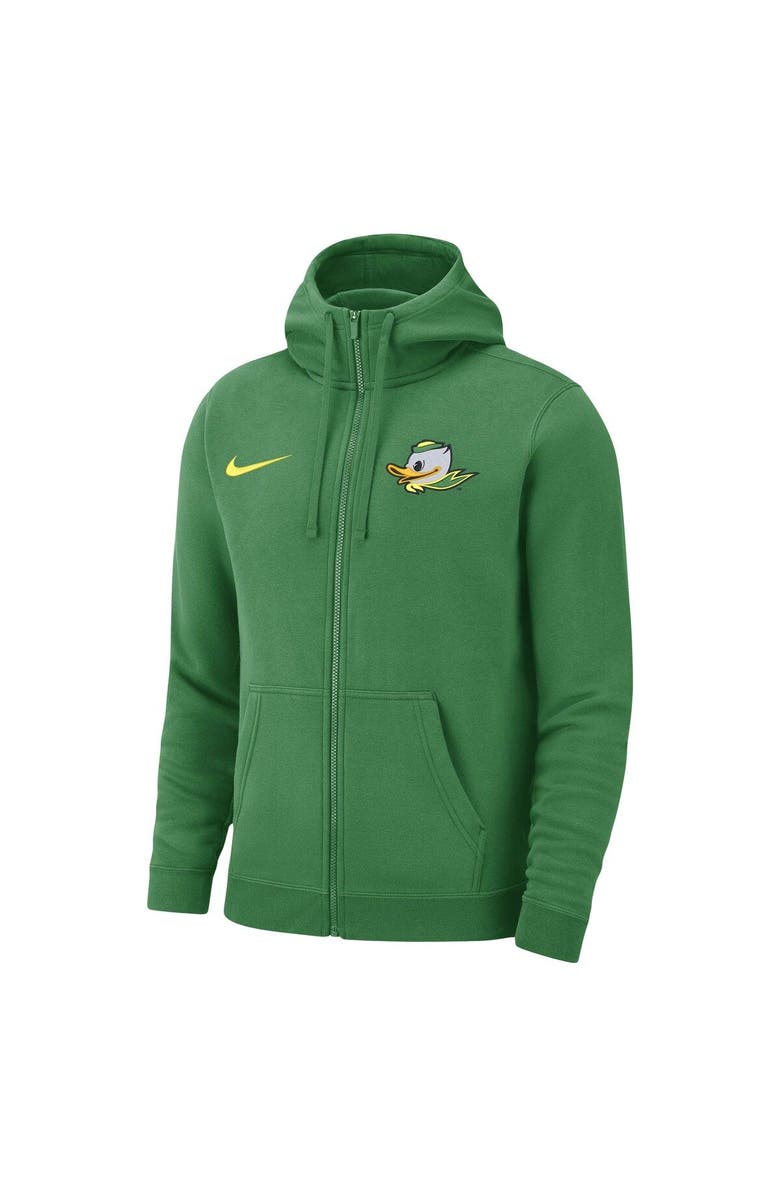 Nike Men's Nike Green Oregon Ducks Club Full-Zip Hoodie, Alternate, color, 