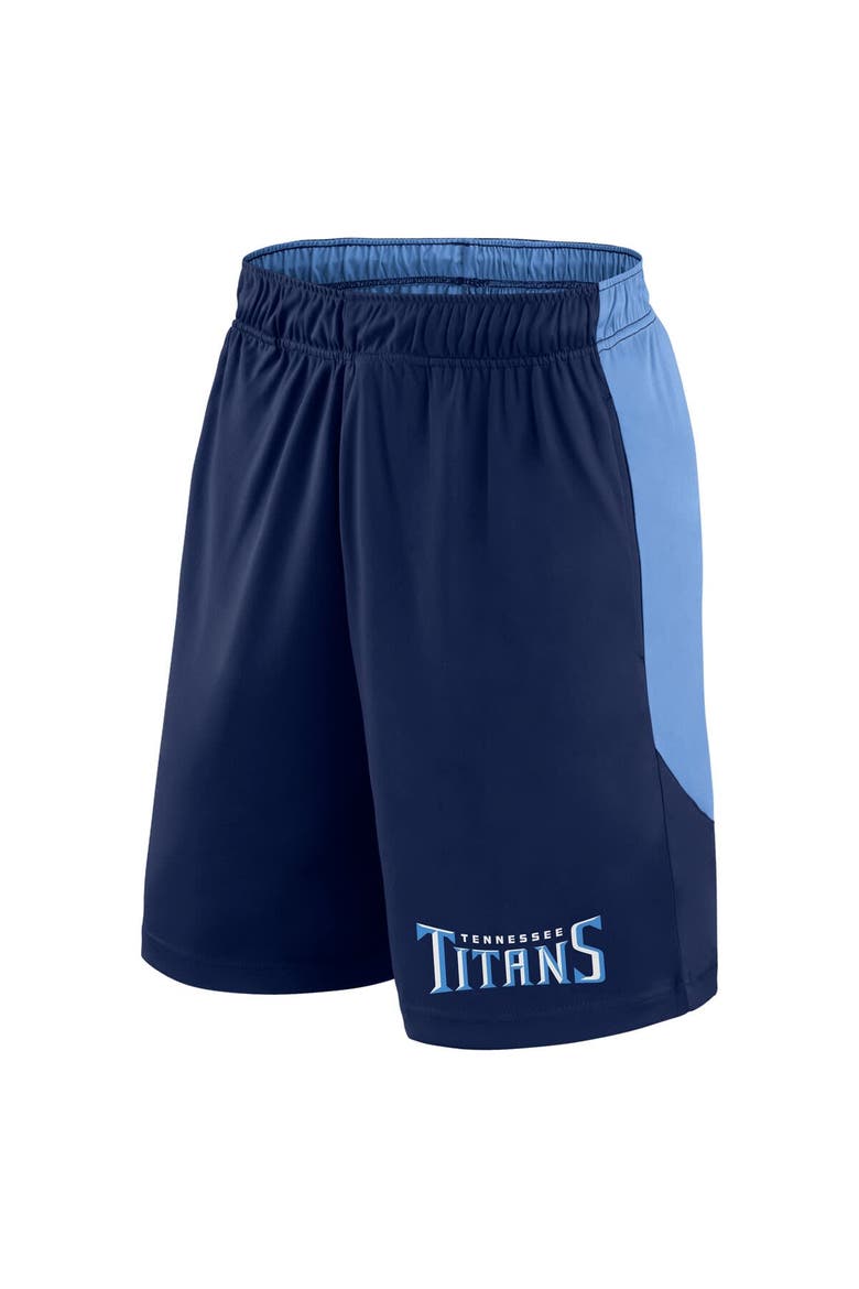 Men's Fanatics Navy/Light Blue Tennessee Titans Launch Shorts, Alternate, color, Navy