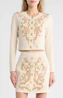 L'AGENCE Kota Jacquard Cardigan
