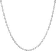 Queen Jewels Sterling Silver Italian Round Box Chain Necklace