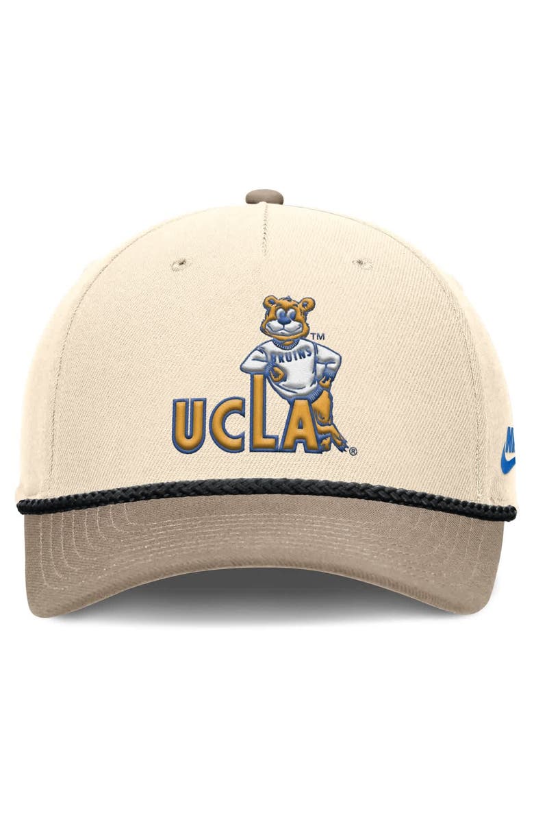 Nike Men's Nike Natural UCLA Bruins Rise Legacy Throwback Logo Adjustable Hat, Alternate, color, 